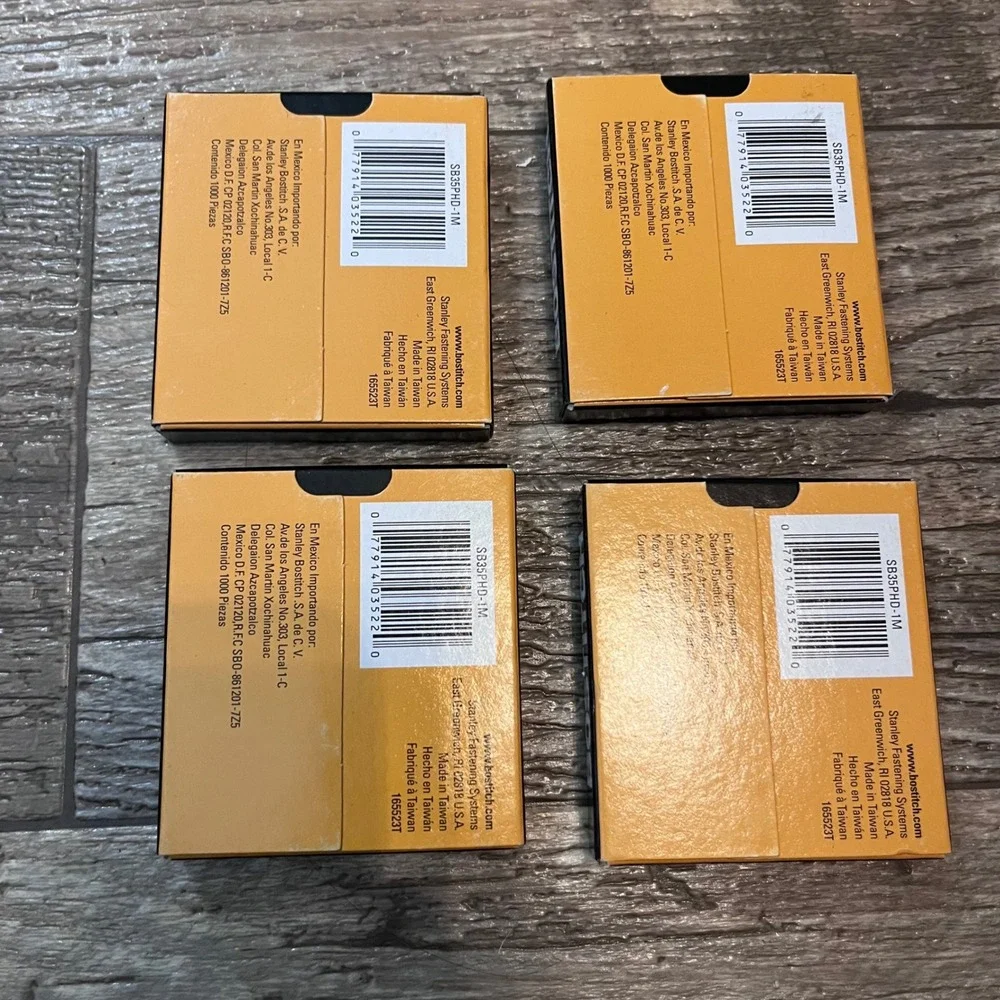 4 Pack‎ Stanley Bostitch Heavy Duty Staples SB35PHD-1M for PHD-60 1000 Ct Each